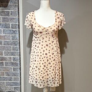 See You Monday Cream Floral Dress